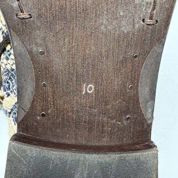 Sam Edelman Womens Reptile Print Faux Leather Side zip Bootie Size 10 - Picture 8 of 12